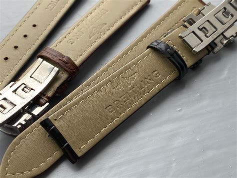 breitling straps rubber|Breitling 20mm leather strap.